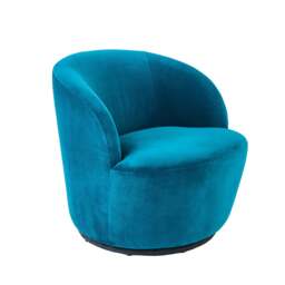 Sawyer 68cm Swivel Armchair - Deep Teal - thumbnail 6