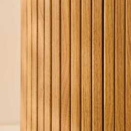 Matius Seasoned Oak 1 Right Door Bedside Table - Black Legs - thumbnail 6