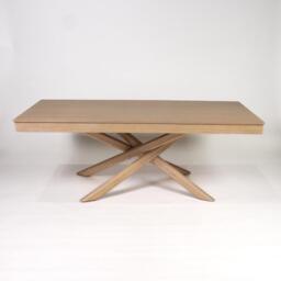 Amelia Whitewash Dining Table Set - 6 Seater - Freya Fern Green Carver Chairs - Whitewash Legs - thumbnail 3