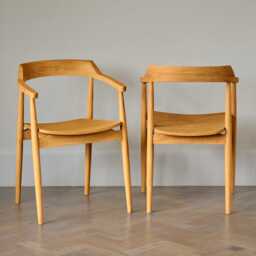 Carter Pale Oak Dining Armchairs - Set of 2 - thumbnail 2