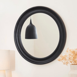 Langton 75cm Wooden Mirror - Black
