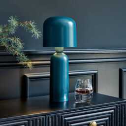 Rayna Black Mango Wood 2 Drawer Console Table - thumbnail 3