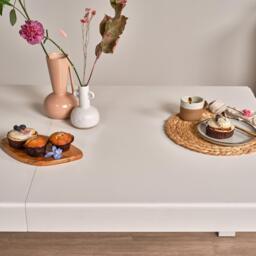 Magnus White Wood Dining Table - Extendable - thumbnail 6
