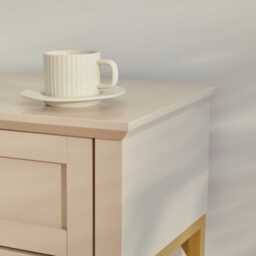 Ines 2 Drawer Console Table - Taupe & Gold - thumbnail 2