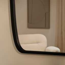 Farleigh Large Black Wooden Mirror - thumbnail 2