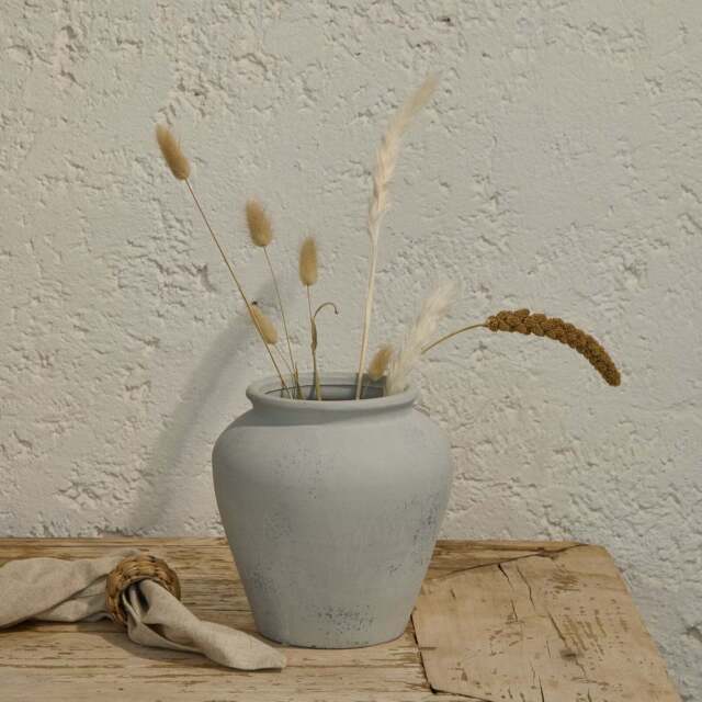 Suma 20cm Terracotta Vase - Off White - image 1