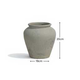 Suma 20cm Terracotta Vase - Off White - thumbnail 4