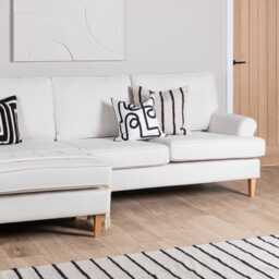 Evedon 50x50cm Cotton Cushion Cover - Black & Natural - thumbnail 5