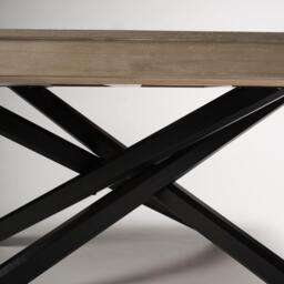 Amelia Whitewash Dining Table Set - 6 Seater - Freya Fern Green Dining Chairs - Black Legs - thumbnail 6