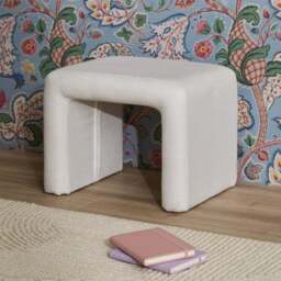 Kamiko Stool - Chalk White Boucle - thumbnail 2