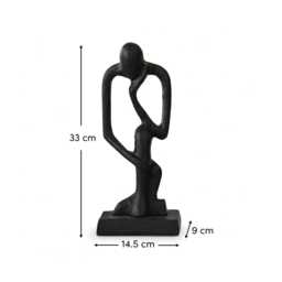 Embley 33cm Metal Ornament - Black - thumbnail 6