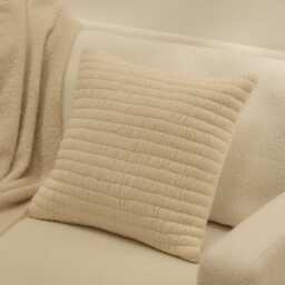 Malton 45 x 45cm Cotton Cushion Cover - Natural - thumbnail 1