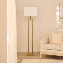 Ashurst White Rectangular Lampshade White - 46cm - thumbnail 2