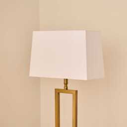 Ashurst White Rectangular Lampshade White - 46cm - thumbnail 3