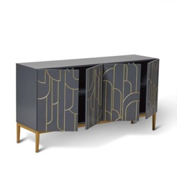 Gatsby Large 4 Door Sideboard - Smoke Grey - thumbnail 6