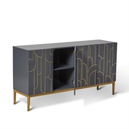 Gatsby Large 4 Door Sideboard - Smoke Grey - thumbnail 5