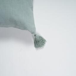 Otura 45x45cm Tasseled Cushion Cover - Duck Egg Blue - thumbnail 2