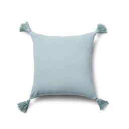 Otura 45x45cm Tasseled Cushion Cover - Duck Egg Blue