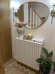 Iliana Small Radiator Cover - Snow White - thumbnail 2