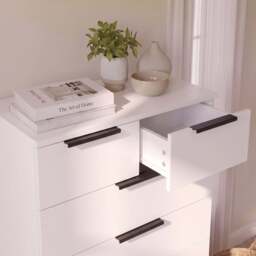 Essie Tall 7 Drawer Chest of Drawers - White - thumbnail 5