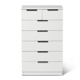 Essie Tall 7 Drawer Chest of Drawers - White - thumbnail 5