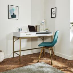 Marie Desk - White - thumbnail 3