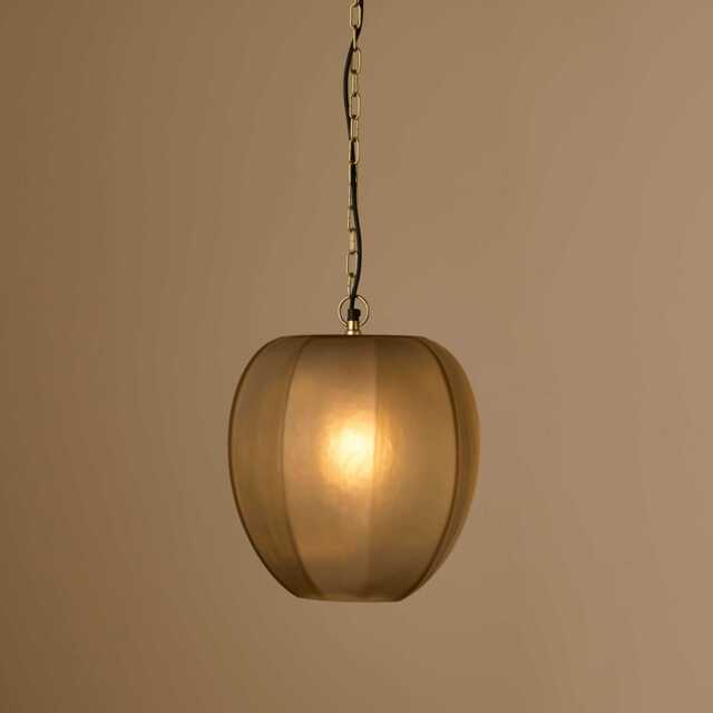 Bray 35cm Glass Pendant Light - Driftwood - image 1