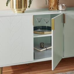 Gloria 3 Door Large Sideboard - Sage - thumbnail 3