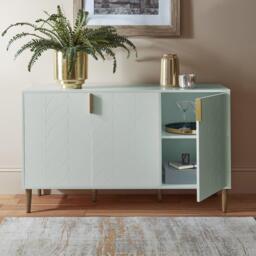 Gloria 3 Door Large Sideboard - Sage - thumbnail 2