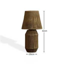 Konduru Small Natural Jute Table Light - thumbnail 3