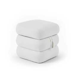 Fleur Ottoman Footstool - Ivory - thumbnail 6