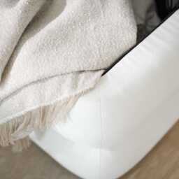 Fleur Ottoman Footstool - Ivory - thumbnail 4