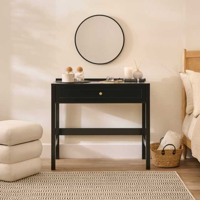 Charlie Noir Black Dressing Table - image 1