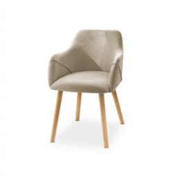 Freya Sand Armchairs - Set of 2 - Pale Oak Legs - thumbnail 6