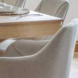 Freya Sand Armchairs - Set of 2 - Pale Oak Legs - thumbnail 3