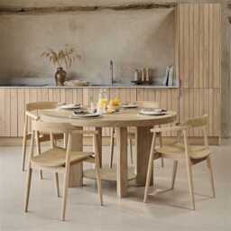 Marlon Whitewash Oak Oval Dining Table - thumbnail 2