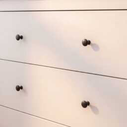 Bampton 4 Drawer Tall Chest of Drawers - Alabaster White - thumbnail 5