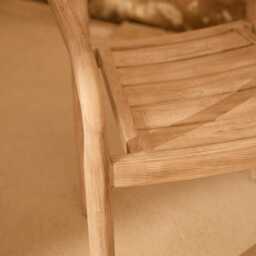 Sasha Wooden Garden Chairs - Set of 2 - thumbnail 3