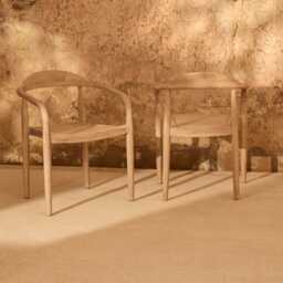 Sasha Wooden Garden Chairs - Set of 2 - thumbnail 4