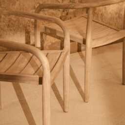 Sasha Wooden Garden Chairs - Set of 2 - thumbnail 5