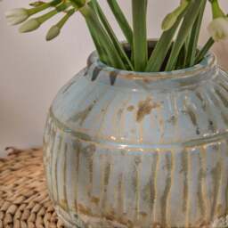 Tariva Ceramic 13.5cm Vase - Cornflower Blue - thumbnail 3