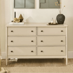 Aubrey 6 Drawer Chest of Drawers - Driftwood - thumbnail 1