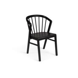 Amelia Black Dining Table Set - 6 Seater - Mabel Black Spindle Back Chairs - thumbnail 6