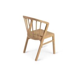 Amelia Whitewash Dining Table Set - 6 Seater - Mabel Pale Oak Spindle Back Chairs - thumbnail 3
