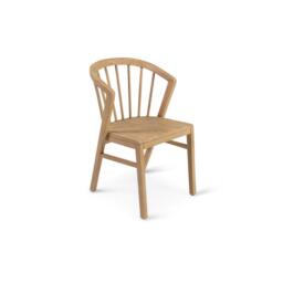 Amelia Whitewash Dining Table Set - 6 Seater - Mabel Pale Oak Spindle Back Chairs - thumbnail 5