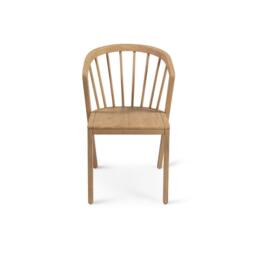 Amelia Whitewash Dining Table Set - 6 Seater - Mabel Pale Oak Spindle Back Chairs - thumbnail 2