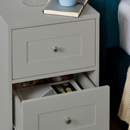 Stevie Bedside Table - Grey - thumbnail 2