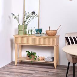 Willow Pale Oak Console Table - thumbnail 2