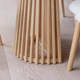 Willow Pale Oak  Dining Table Set - 6 Seater - Freya Sand Dining Chairs - Whitewash Legs - thumbnail 5