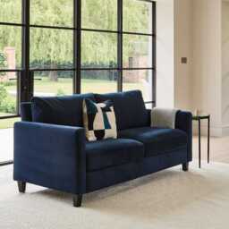 Ava 2 Seater Sofa - Ink with Black Oak Legs - thumbnail 1